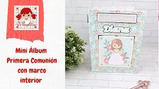 Mini álbum Primera Comunión con marco interior