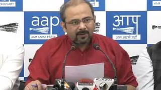 Aap leader Dilip pandey briefs media on Demonatisation on 500rs and 1000rs