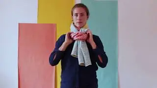 How to tie a warm wool scarf
