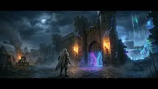 The Sentinel of Neon Walls &ndash; Medieval Fusion | Heroic Ambience Vigil