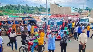 THIS MATATUS MADE NAROK TOWN WENT TO A STAND STILL