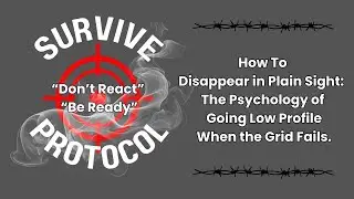 How To Disappear in Plain Sight: The Psychology of Going Low Profile When the Grid Fails