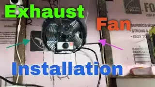 iLiving ILG8SF10V-T, 10 inch Shutter Exhaust Attic Garage install. Great fan for $100 Bucks