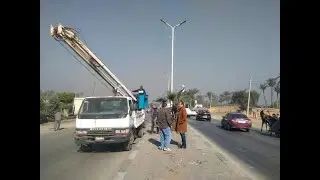 طريقة توزيع اعمدة الانارة فى الشوارع و حساب المسافة بينها
