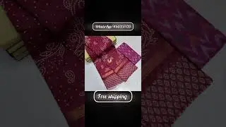 Panthini soft cotton sarees.  WhatsApp 9150207120.       #saree #purecotton #viralvideo