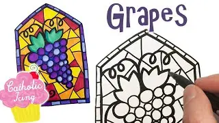 How To Draw Grapes (In Stained Glass)