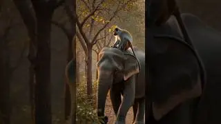 True friendship is proven in hard moments.💜 #ai #elephant #trending #animals #monkey #cartoon #reels