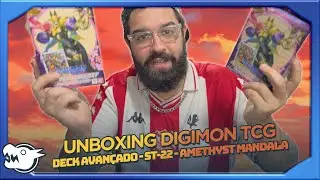 UNBOXING DIGIMON TCG - Deck Avan&ccedil;ado - ST-22 - Amethyst Mandala