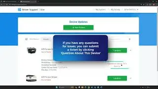 How to Review Devices and Request Support in DriverSupport