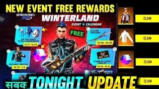 Tonight update off free fire |winterland events interface |free fire new event |winterland