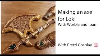 How to make a Worbla axe for (Lady) Loki - Cosplay tutorial