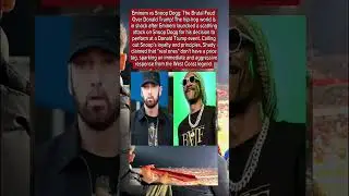 Eminem vs Snoop Dogg: The Hip-Hop Clash That Sparked Major Debate 👀🔥 #eminem #music #shorts