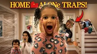 Little Leia Home Alone Traps On Her DAD! (Traps & Slime)