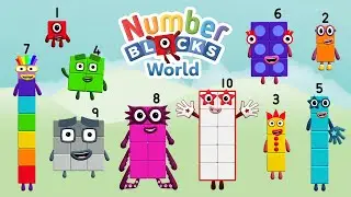 Numberblocks World #1 - Meet Numberblocks 1-10 and Learn How to Trace Their Numerals | BlueZoo Games