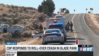 Man hospitalized after truck rollover crash in Glade Park