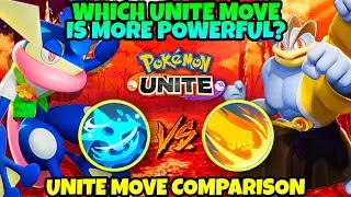 Machamp vs Greninja Unite Move! Which One is Better?... in Pokemon Unite!!!🔥