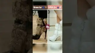 Brown fur vs White fur #cool vs#cute  collection 🧥💥🌟👠👜