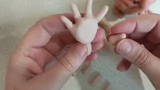 руки лепка
