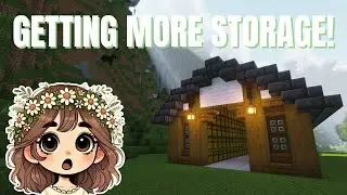 I Need More Storage! Building a Storage Shed in Minecraft - The Cozy Quest S2 Ep2