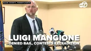 Luigi Mangione fights extradition; denied bail