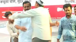 Aap National Convenor Arvind Kejriwal's Public Meeting In Sundernagri