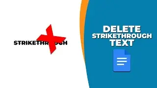 How to delete strikethrough text in google docs
