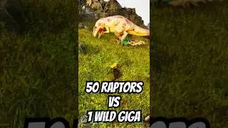 50 Raptors vs 1 Wild Giga | #playARK #ArkSurvivalAscended #ARK #Monarky #hillbillywilly on #Twitch