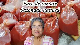 Puré de tomate casero, totalmente natural paso a paso 🍅🧅🧄👌| Cocina Tutuli