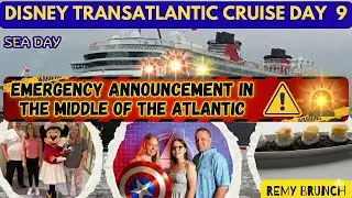 Disney Cruise Line EMERGENCY ANNOUNCEMENT! Transatlantic Cruise Day 9: Remy Brunch and lost phone