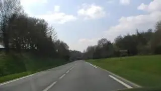 Driving Along The N164 Between 22110 Rostrenen & 22110 Lanhellen, Brittany, France 12th April 2010