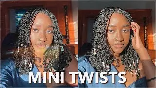 How I Did My Mini Twists | Best Low Manipulation Hairstyle | From Washing To Install