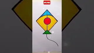 kite drawing// how to draw kite #kite #drawing #art #viral #trending