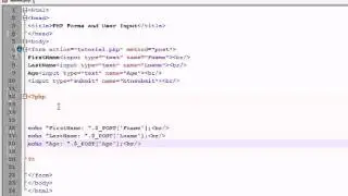 PHP Forms and User Input