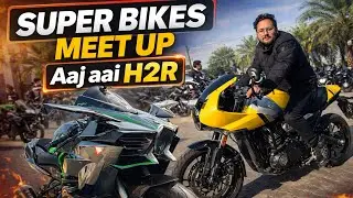Kawasaki H2R Arrived 😱 | Super Bikes Meet Up | India