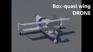 CFD model of a compact small span quasi wing DRONE with higher payload PATENT PENDING