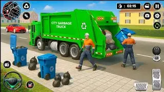 DRIVING GARBAGE TRUCK TO CRUSH GARBAGE BAGS FOR GARBAGE YARD || GARBAGE 3D TRUCK DRIVING GAMEPLAY