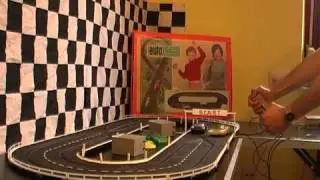Prefo DDR Auto-Rennbahn | Trailer Standard-Anlage mit Ferrari und Chaparral GT