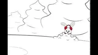 Mikołaj na lodowisku - animacja świąteczna / Santa skating - Christmas animation