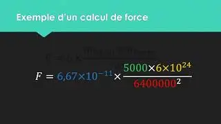 Utilisation Calculatrice - Loi gravitation