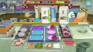 2 Stoves  Full Kitchen Chaos 🔥 SPONGEBOB  Cooking Dash