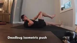 Deadbug isometric push