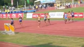 Kerala state school athletic meet Anjali PD won Gold in subjunior girls 100m final