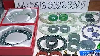 Live flashdeal liontin kalung gelang cincin giok permata akik titanium kualitas super