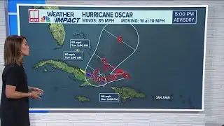 Hurricane Oscar path | Latest 6p update