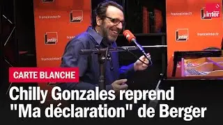 Ma d&eacute;claration - La carte blanche de Chilly Gonzales