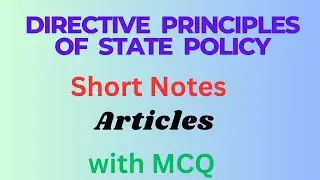 Tnpsc Group 1,2, 2A & 4 | Indian polity | Directive principles of state policy |