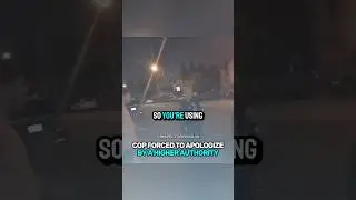 Полицейский вынужден извиниться перед вышестоящей инстанцией 🤯