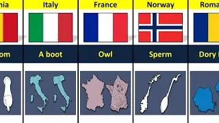Countries Map Look Like Things From Different Countries