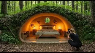 I Found a Hidden Underground Bedroom in the Forest (Off-Grid Earth Shelter)
