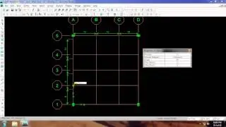 6 column drawing direct angle setup ETABS